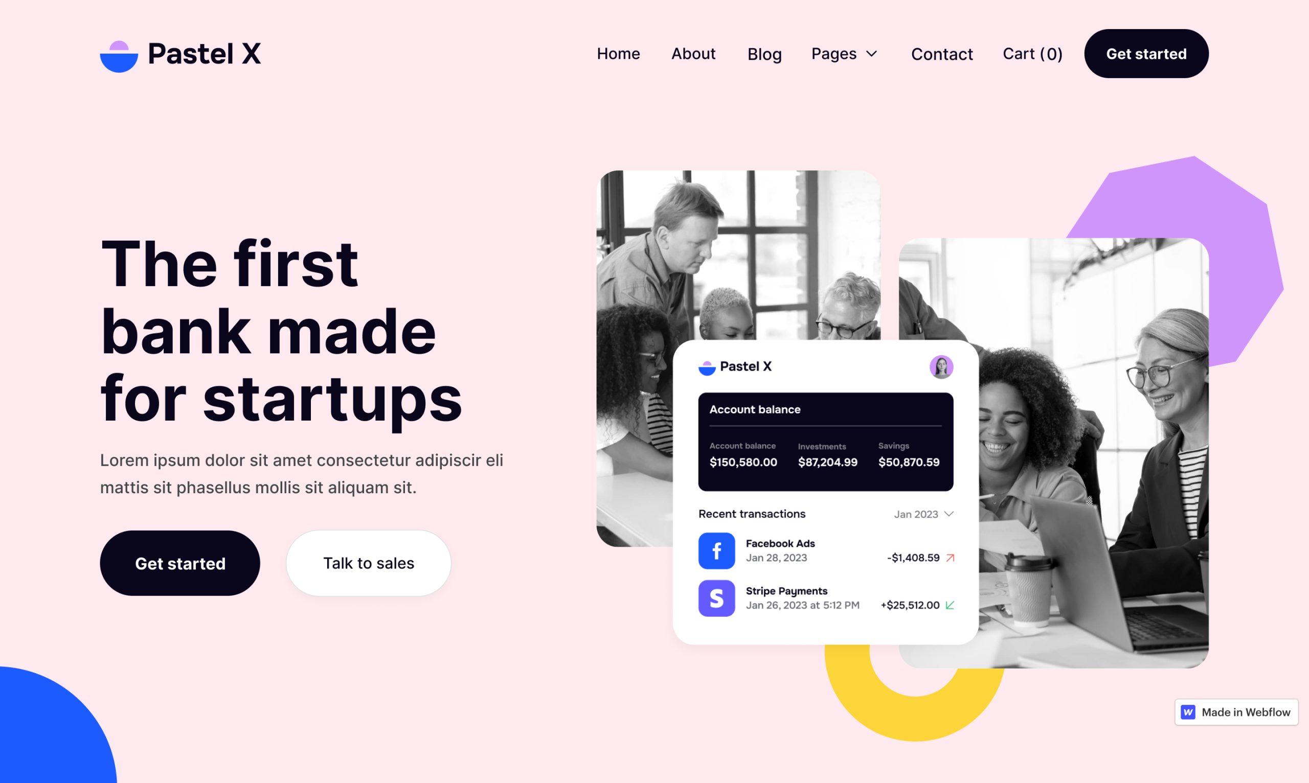 Fintech Website